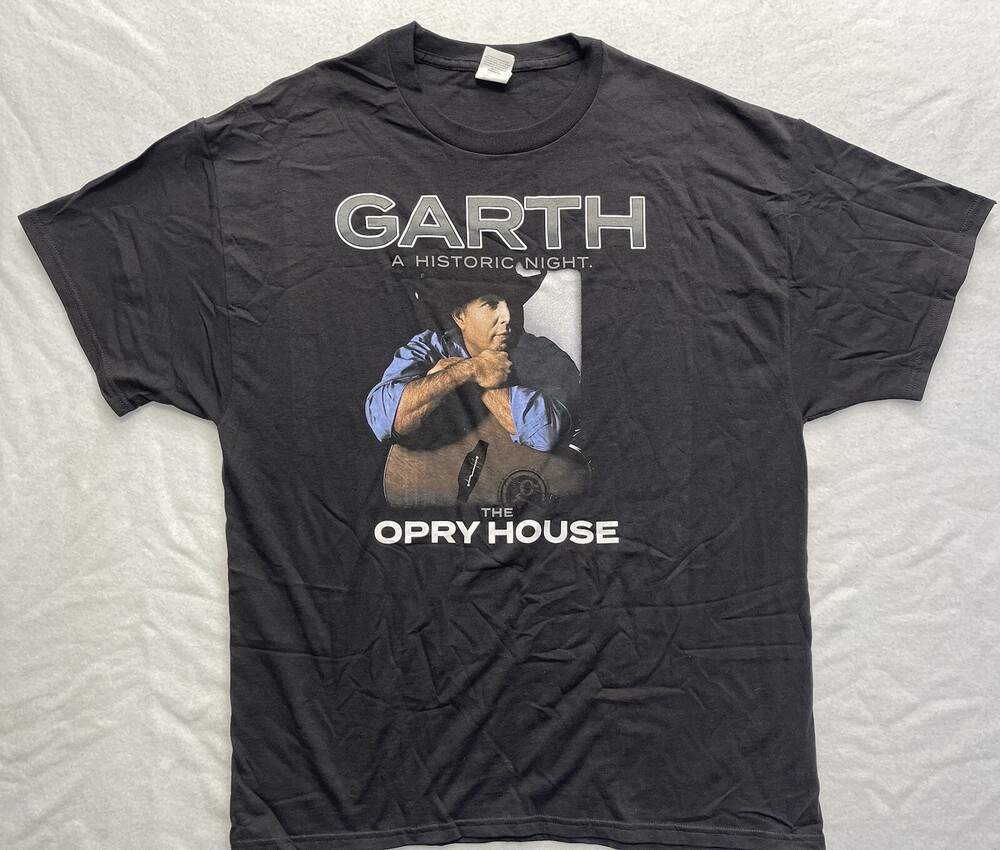 Garth Brooks A Historic Night T-Shirt Garth The Opry House And Me Size XL Black